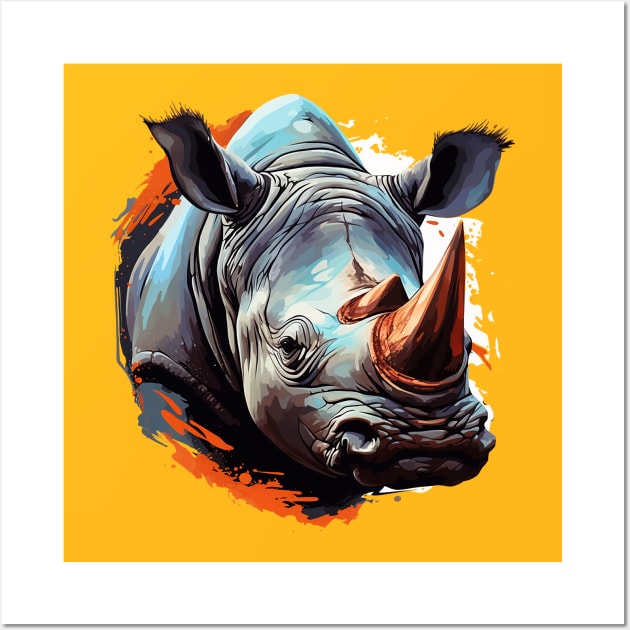 rhino Wall Art by enzo studios